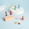 Fashewelry 28Pcs 4 Style Glass Wishing Bottle Pendant Decorations GLAA-FW0001-01-14