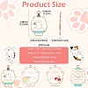 20Pcs 4 Styles Alloy Enamel Pendants ENAM-FS0004-13-3