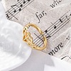 Brass Cuff Finger Rings RJEW-G337-24G-1