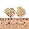 Brass Micro Pave Cubic Zirconia Connector Charms CU-CBA4579-02G-A-2