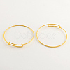 Adjustable Brass Expandable Bangle Making BJEW-R032-G-1