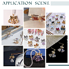 40Pcs 5 Colors Electroplate Transparent Glass Beads EGLA-CA0001-12-5