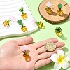 8Pcs 4 Styles Potted Plant Glass Figurines DJEW-CJ0001-11-4
