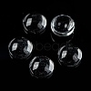 Transparent Glass Cabochons X-GGLA-R026-6mm-6