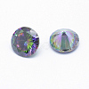 Cubic Zirconia Pointed Back Cabochons X-ZIRC-M002-7mm-010-2