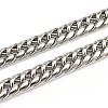 Tarnish Resistant 304 Stainless Steel Cuban Link Chains CHS-L001-52-1