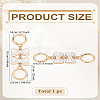 1Pcs Zinc Alloy Enamel Link Purse Strap Extenders AJEW-LP0007-87-2
