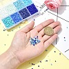 DIY Round Glass Beads Bracelet Making Kits SEED-YW0002-64A-4