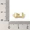 Brass Pave Clear Cubic Zirconia Connector Charms KK-G499-14G-3