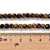 Natural Tiger Eye Beads Strands X-G-B107-B02-02-6