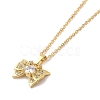 304 Stainless Steel Pendant Necklaces NJEW-U002-25G-01-1