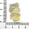 Transparent Resin Little Bear Ornament RESI-S015-01G-3