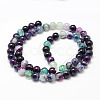 Natural Striped Agate/Banded Agate Bead Strands X-G-K155-A-8mm-10-3