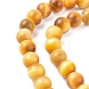 Natural Gold Tiger Eye Beads Strands G-G212-8mm-18-2