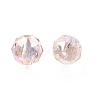 Electroplate Transparent Round Glass Beads GL-CBA6A73-AB08-2