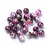 Rainbow Acrylic Imitation Pearl Beads OACR-R065-4mm-A12-1