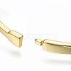Brass Micro Pave Clear Cubic Zirconia Bangles BJEW-T018-02G-NF-4