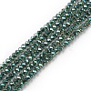 Electroplate Glass Beads Strands EGLA-F149-FR-08-1