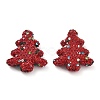 Christmas Tree Polymer Clay Rhinestone Beads CLAY-NH0001-14A-1