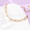 4MM 304 Stainless Steel Paperclip Chain Bracelets SA-CBA4160-22G-3