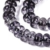 Crackle Transparent Glass Beads Strands GLAA-N074-02A-15-3