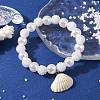 ABS Plastic Imitation Pearl Beaded Stretch Bracelet BJEW-JB10104-02-2