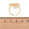 Brass Micro Pave Cubic Zirconia Cuff Open Rings RJEW-F204-05G-3