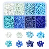 DIY Round Glass Beads Bracelet Making Kits SEED-YW0002-64A-1