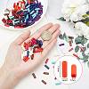 8 Strands 8 Colors Synthetic Turquoise Beads Strands G-OC0002-11-2