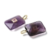 Natural Amethyst Pendants G-I391-03G-02-2