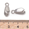 Non-Tarnish 304 Stainless Steel Ice Pick Pinch Bails STAS-K277-04C-P-3