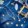 12Pcs 6 Styles Rack Plating Brass Pendants KK-SC0007-64-4