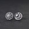 Alloy & 201 Stainless Steel Stud Earrings WGE2607-01-2