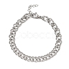 6.5MM 304 Stainless Steel Double Link Chain Bracelets for Women Men SA-CBA37BC-21P-4