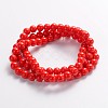 Painted Glass Bead Strands DGLA-S071-10mm-49-2