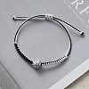 Sports Theme Waxed Cord Braided Bracelets FS-WG8B70B-01-1