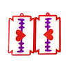Valentine's Day Theme Food Grade Pendant Silicone Molds DIY-D050-13-3