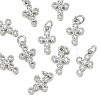 SHEGRACE Brass Micro Pave Cubic Zirconia Pendants XGRQ3D036-491P-1