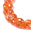 Transparent Electroplate Glass Beads Strands EGLA-N013-T4mm-B09-3