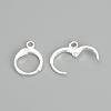 Brass Huggie Hoop Earring Findings KK-R071-08S-2