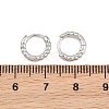 Brass Huggie Hoop Earrings KK-CBA8324-18E-P-5