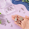 12Pcs 6 Styles Brass Pendants FIND-TA0008-88P-6
