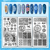 Stainless Steel DIY Nail Art Templates MRMJ-WH0092-085-3