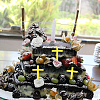 Acrylic Mirror Cake Toppers FIND-WH0152-206A-5