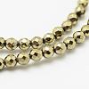 Round Non-magnetic Synthetic Hematite Beads Strands G-D617-3mm-27-2