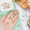 24Pcs 2 Colors Bowknot Brass Stud Earring Findings KK-BC0013-68-3