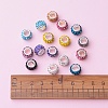 Polymer Clay Rhinestone European Beads CPDL-JP0001-01-5