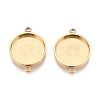 304 Stainless Steel Connector Cabochon Settings STAS-Q113-33A-G-1
