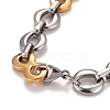 PVD Vacuum Plating 304 Stainless Steel Infinity Link Chains Necklace STAS-E160-14GP-4