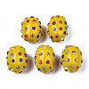 Polymer Clay Rhinestone Beads RB-T017-32H-1